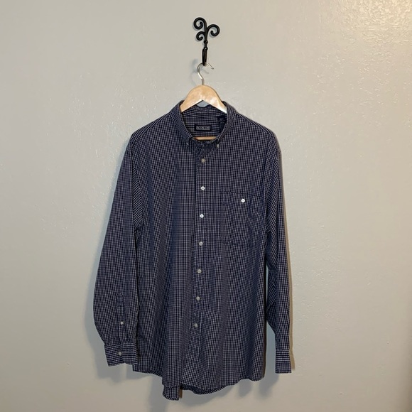 Land’s End Men’s button-down, Size L w/ neck size 16-16 1/2. - Picture 1 of 14